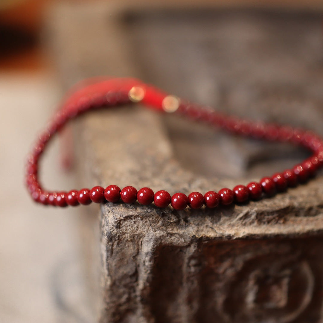 Red String-Natural Purple Gold Sand