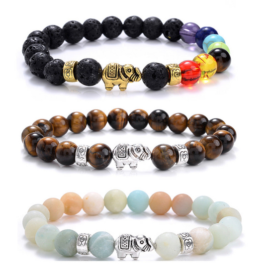 7 Chakra Jewelry-Natural Agate Beads Jewelry